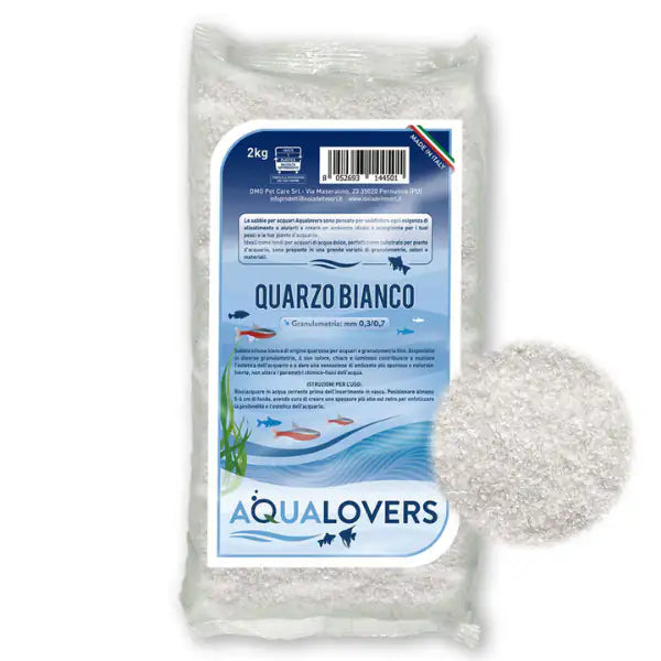 Sabbia decorativa per acquari d'acqua dolce Quarzo Aqualovers  2 kg - Bianco bauzaarit.myshopify.com