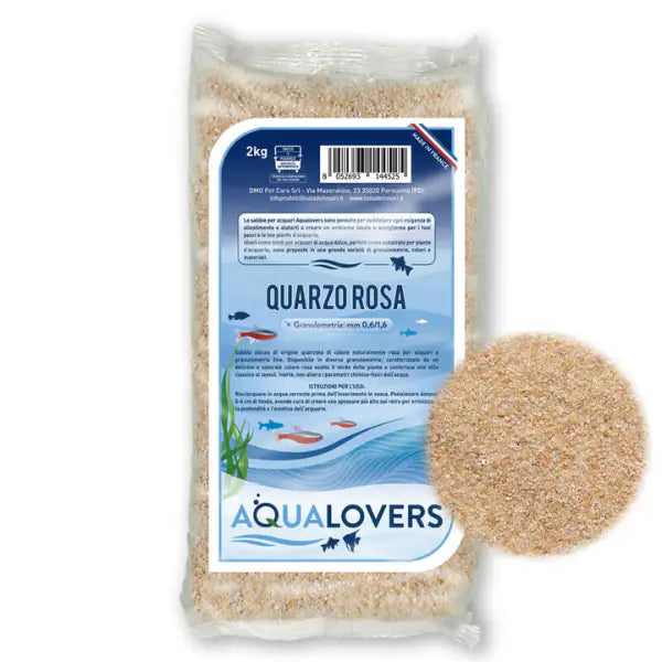 Sabbia decorativa per acquari d'acqua dolce Quarzo Aqualovers  2 kg - Rosa bauzaarit.myshopify.com
