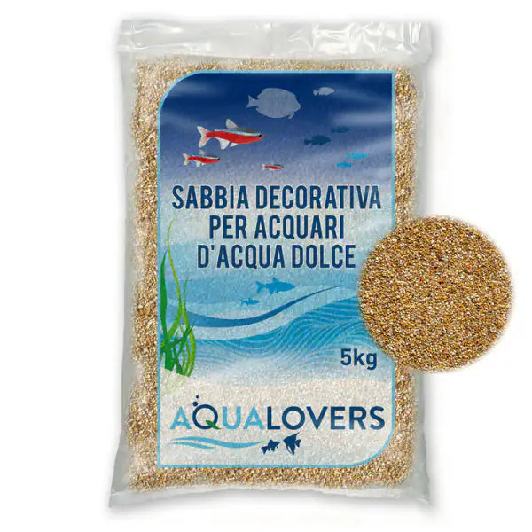 Sabbia decorativa per acquari d'acqua dolce Quarzo Aqualovers  5 kg - Ambra bauzaarit.myshopify.com