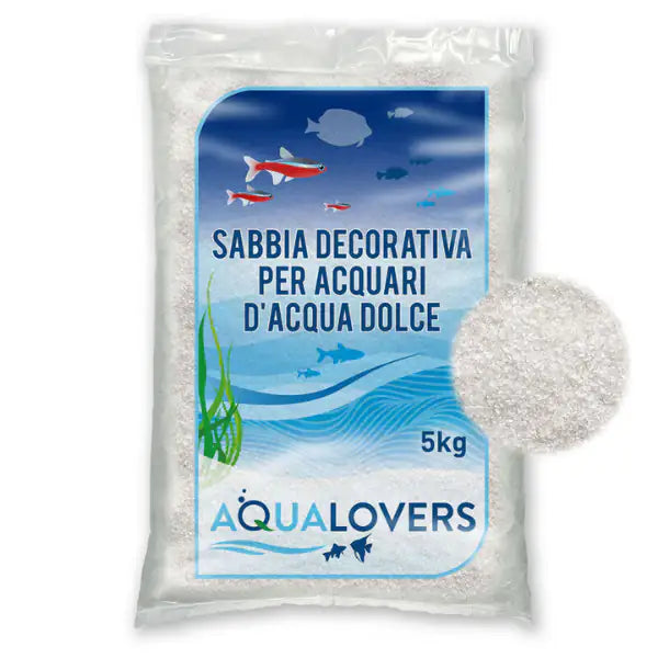 Sabbia decorativa per acquari d'acqua dolce Quarzo Aqualovers  5 kg - Bianco bauzaarit.myshopify.com
