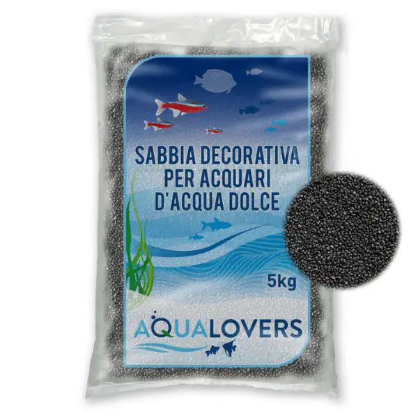 Sabbia decorativa per acquari d'acqua dolce Quarzo Aqualovers  5 kg - Nero bauzaarit.myshopify.com