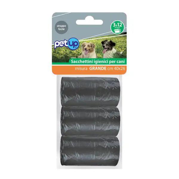 Sacchetti igienici di ricambio PetUp  36 strappi (3 rotoli da 12 bustine) bauzaarit.myshopify.com