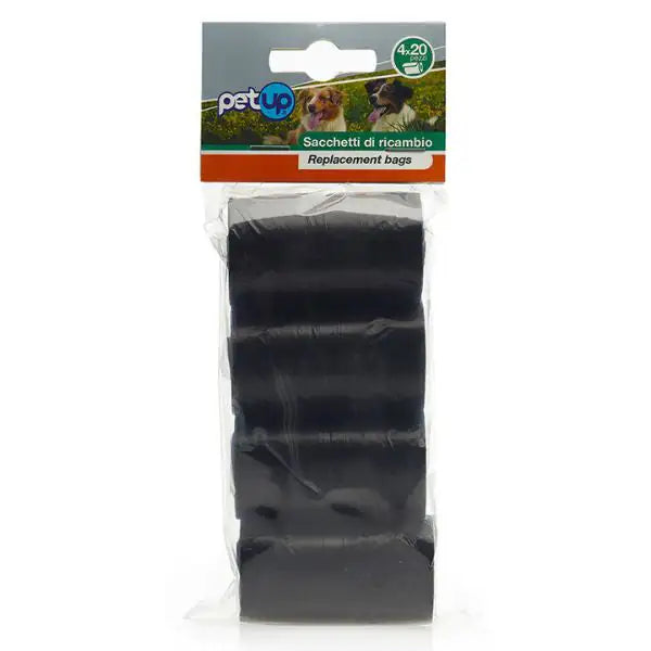 Sacchetti igienici di ricambio PetUp  80 strappi (4 rotoli da 20 bustine) bauzaarit.myshopify.com