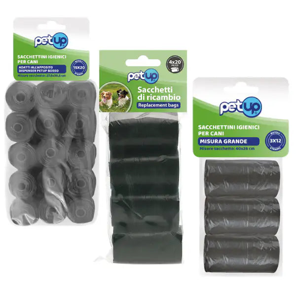 Sacchetti igienici per cani Bustine resistenti per deiezioni canine PetUp   Bauzaar.it
