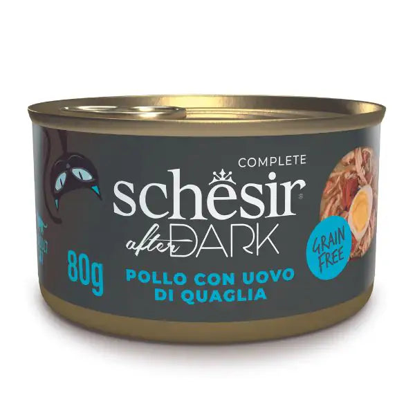 Schesir After Dark Cat filetti in brodo Grain Free 80 g  Pollo bauzaarit.myshopify.com