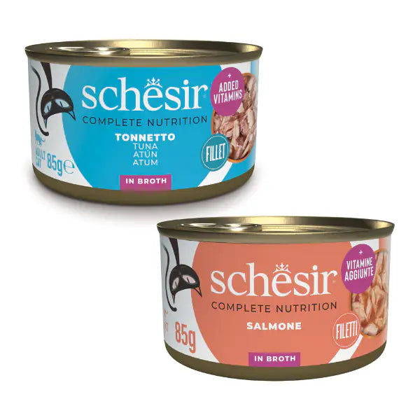 Schesir Cat Adult acqua di cottura al Naturale lattina 85 gr   bauzaarit.myshopify.com