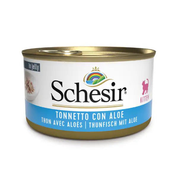 Schesir Cat in Gelatina Kitten 85 gr  Tonno con aloe bauzaarit.myshopify.com