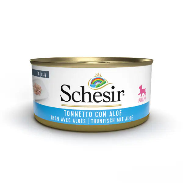 Schesir Dog 150 gr  Puppy tonno e aloe bauzaarit.myshopify.com