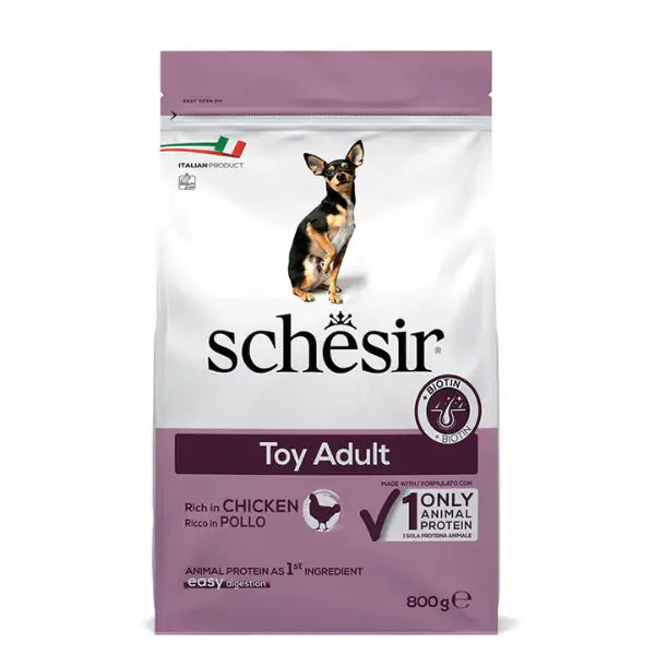 Schesir Dog Dry Toy Maintenance Pollo   bauzaarit.myshopify.com