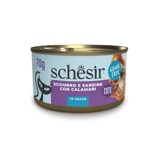 Schesir Sardine Filetti in salsa Cat Adult Grain Free 70 gr  Sardine bauzaarit.myshopify.com