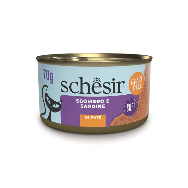 Schesir Sardine Soft Patè Cat Adult Grain Free 70 gr  Sardine bauzaarit.myshopify.com