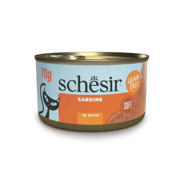Schesir Sardine Soft Patè Cat Adult Grain Free 70 gr  Sardine bauzaarit.myshopify.com