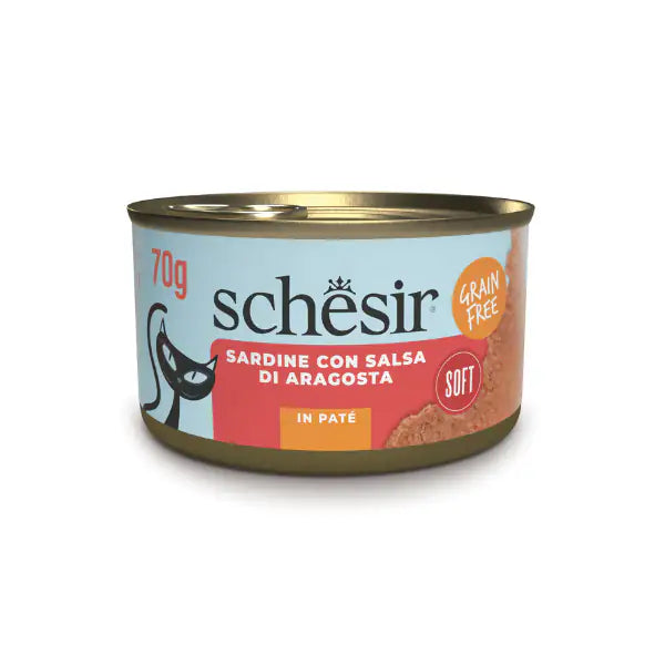 Schesir Sardine Soft Patè Cat Adult Grain Free 70 gr  Sardine bauzaarit.myshopify.com