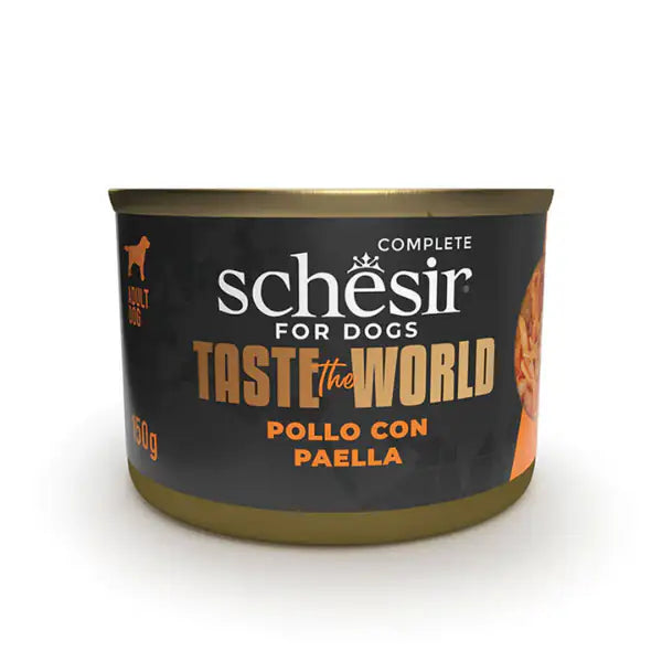 Schesir for Dogs Taste the World 150 gr  Pollo con paella bauzaarit.myshopify.com