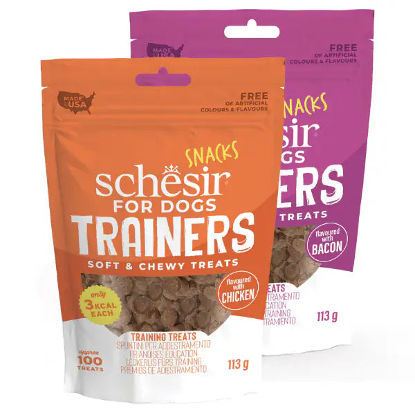 Schesir for Dogs Trainers soft & chewy treats 113 gr   bauzaarit.myshopify.com