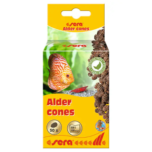 Sera Alder Cones pigne di ontano per il trattamento acque  50 pezzi bauzaarit.myshopify.com