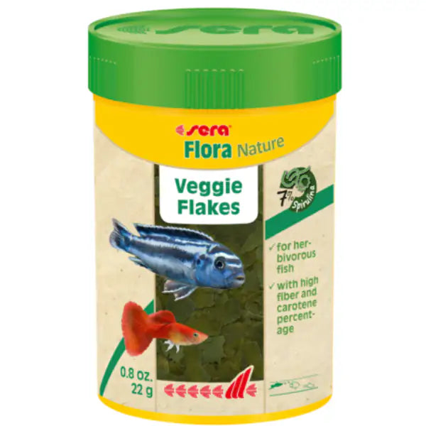 Sera Flora Nature mangime vegetariano in fiocchi per pesci ornamentali  100 ml bauzaarit.myshopify.com
