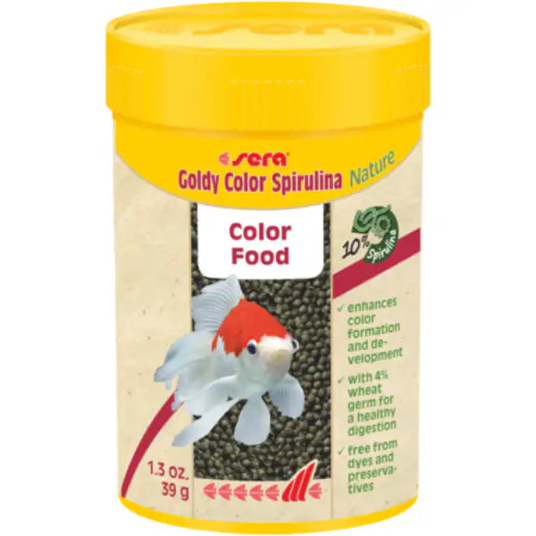 Sera Goldy Color Spirulina Nature mangime in granuli per colorazione per pesci rossi grandi o d'acqua fredda  100 ml bauzaarit.myshopify.com