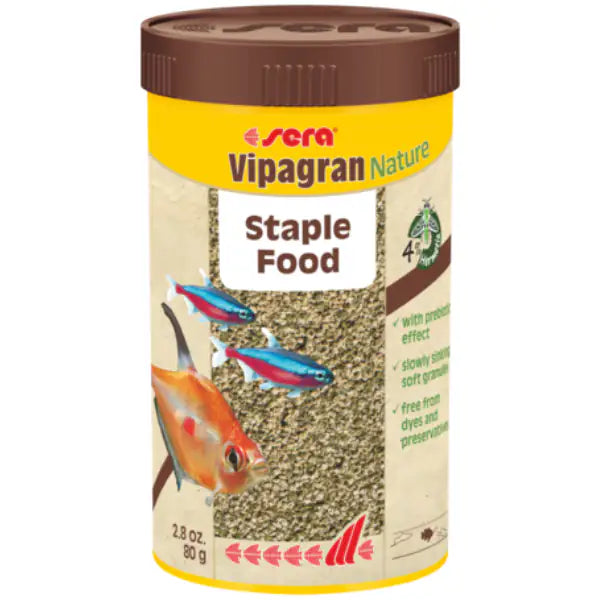 Sera Vipagran Nature mangime di base in granuli per pesci ornamentali  250 ml bauzaarit.myshopify.com