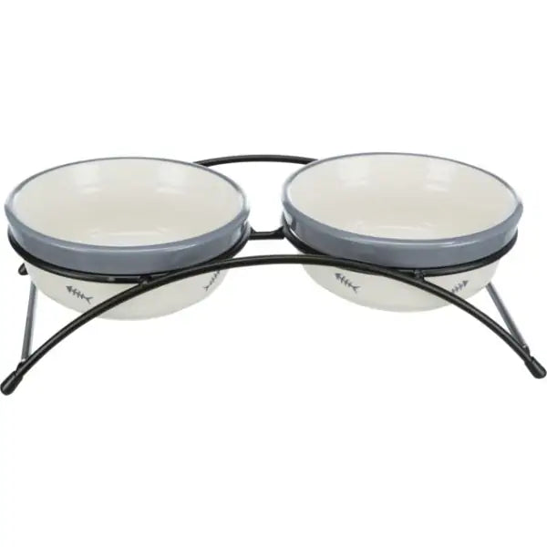 Set Ciotole in ceramica per gatti con supporto Trixie  Rialzata con supporto bauzaarit.myshopify.com