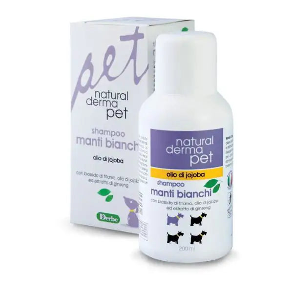 Shampoo Manti Bianchi Natural Derma Pet   bauzaarit.myshopify.com