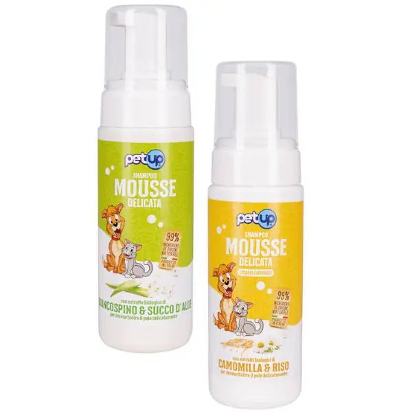 Shampoo Mousse Delicata per lavaggi frequenti PetUp 200 ml   bauzaarit.myshopify.com