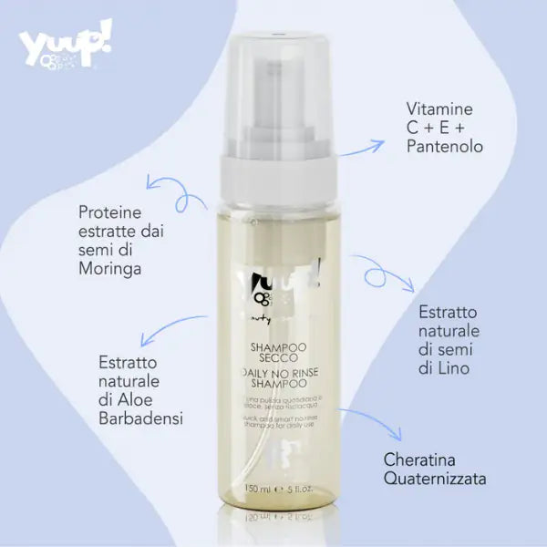 Shampoo secco uso quotidiano Yuup   bauzaarit.myshopify.com