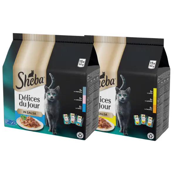 Sheba Cat Délices Du Jour in salsa Multipack 15x50 gr   bauzaarit.myshopify.com