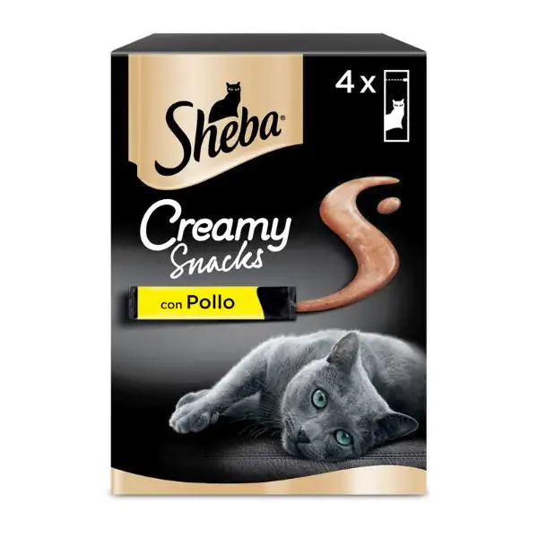 Sheba Creamy Snacks per gatti multipack 4x12 gr  Pollo bauzaarit.myshopify.com