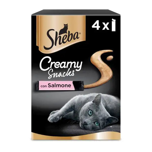 Sheba Creamy Snacks per gatti multipack 4x12 gr  Salmone bauzaarit.myshopify.com