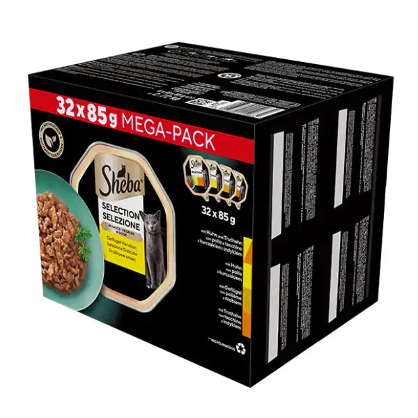 Sheba Delicatezze Selezione Delicata in salsa Multipack 32x85 gr  Selezione delicata bauzaarit.myshopify.com