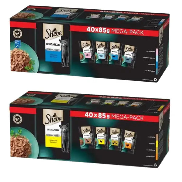 Sheba Delicatezze in gelatina Multipack 40x85 gr   bauzaarit.myshopify.com