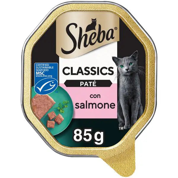 Sheba Patè classics 85gr  con Salmone bauzaarit.myshopify.com