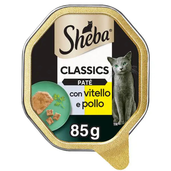 Sheba Patè classics 85gr  con Vitello e pollo bauzaarit.myshopify.com