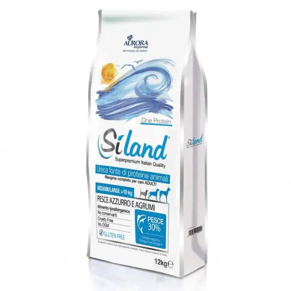 Siland Adult Medium Large Monoproteico Pesce Azzurro e Agrumi  12 kg bauzaarit.myshopify.com