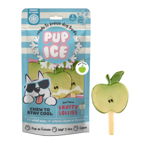 Snack per cani Gelato pronto all'uso Pup Ice 90 gr  Mela verde - Fruity Lollies Bauzaar.it