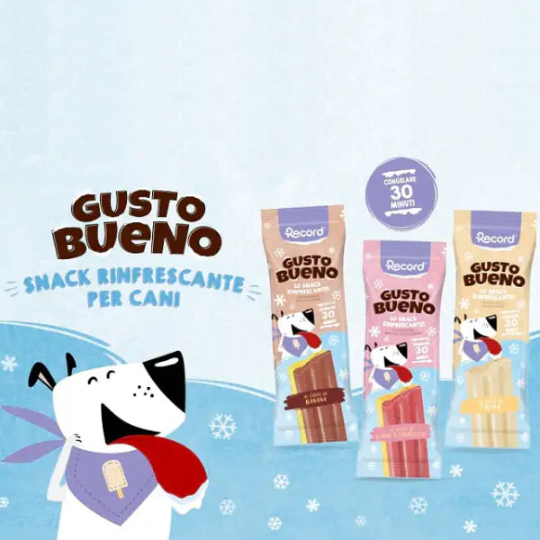 Snack rinfrescante per cani Gusto Buono Record 50 gr   bauzaarit.myshopify.com