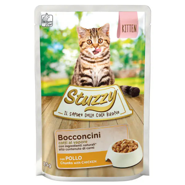 Stuzzy Cat Bocconcini Kitten cotti al vapore 85 gr   bauzaarit.myshopify.com