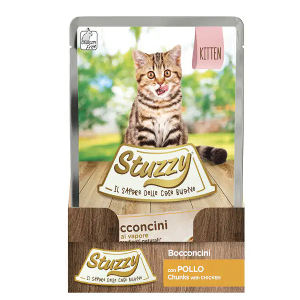Stuzzy Cat Bocconcini Kitten cotti al vapore 85 gr   bauzaarit.myshopify.com