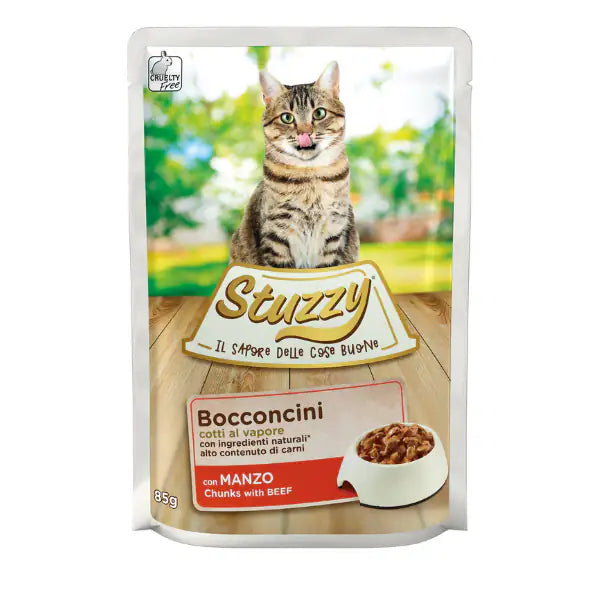 Stuzzy Cat Bocconcini cotti al vapore 85 gr  Manzo bauzaarit.myshopify.com