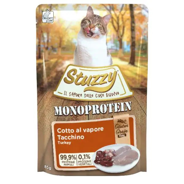 Stuzzy Cat Monoproteico Grain&Gluten Free 85 gr  Tacchino bauzaarit.myshopify.com