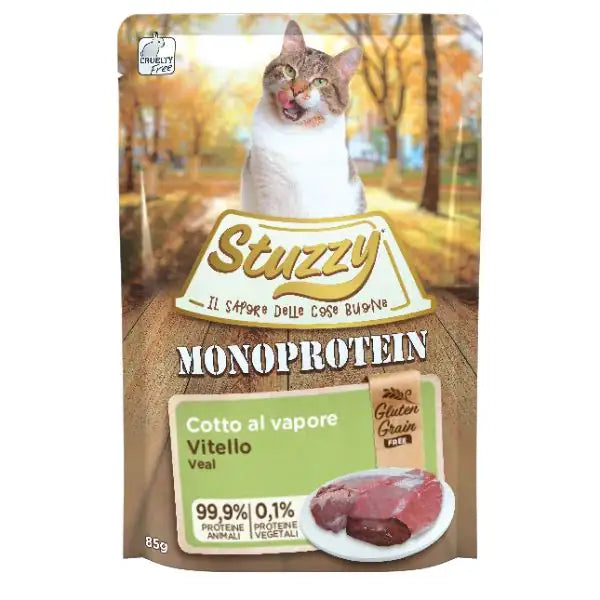 Stuzzy Cat Monoproteico Grain&Gluten Free 85 gr  Vitello bauzaarit.myshopify.com
