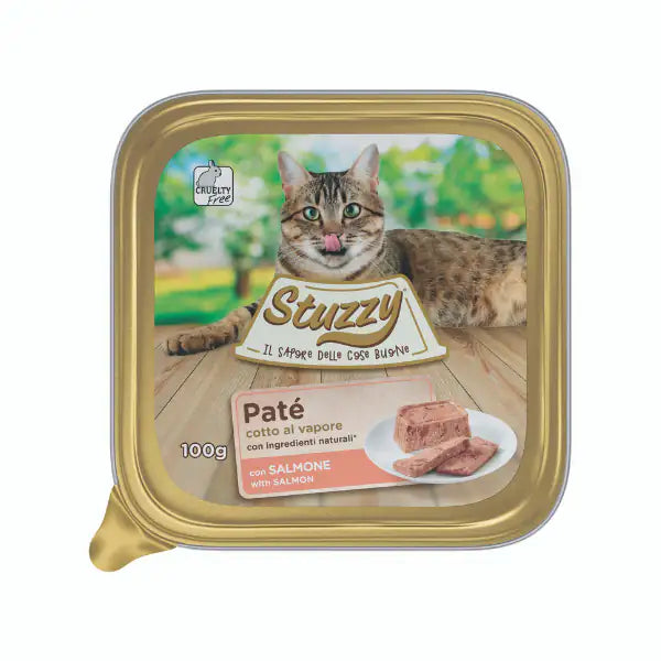 Stuzzy Cat Patè cotto al vapore per Gatti 100 gr  Salmone bauzaarit.myshopify.com