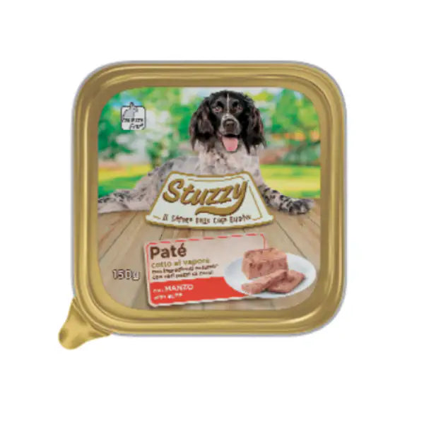 Stuzzy Dog Patè cotto al vapore 150 gr  Manzo bauzaarit.myshopify.com