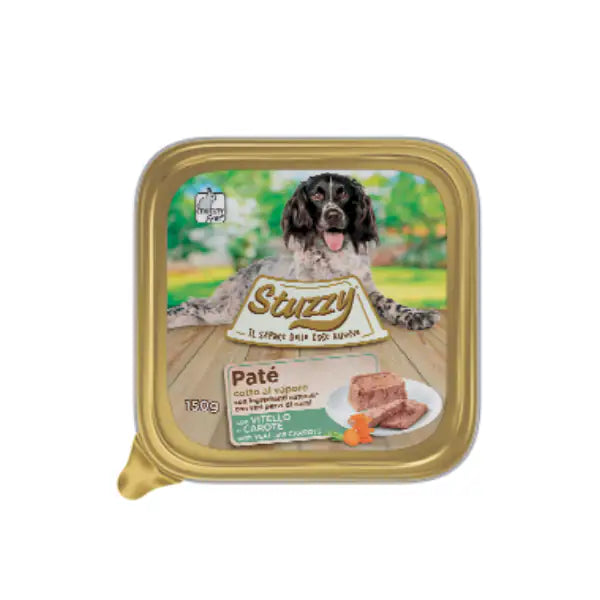 Stuzzy Dog Patè cotto al vapore 150 gr  Vitello e carote bauzaarit.myshopify.com