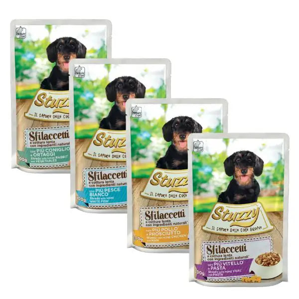Stuzzy Dog Sfilaccetti a cottura lenta 100 gr   bauzaarit.myshopify.com