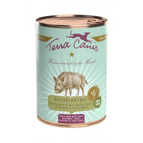 Terra Canis Grain Free 400 gr  Cinghiale con barbabietola e castagne bauzaarit.myshopify.com