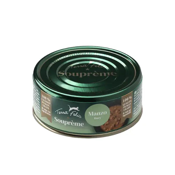 Terra Felis Souprème Zuppa Gourmet cremosa per gatti Grain Free 85 gr  Manzo bauzaarit.myshopify.com