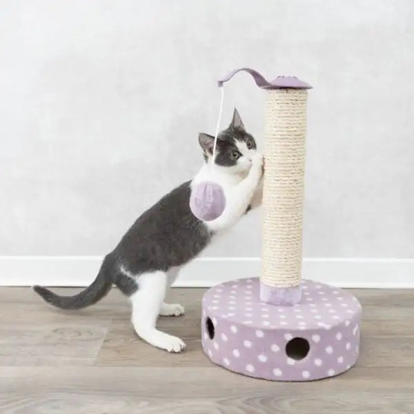 Tiragraffi a colonna in peluche e sisal con giochi integrati Junior Trixie   Bauzaar.it