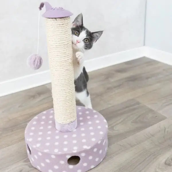 Tiragraffi a colonna in peluche e sisal con giochi integrati Junior Trixie   Bauzaar.it